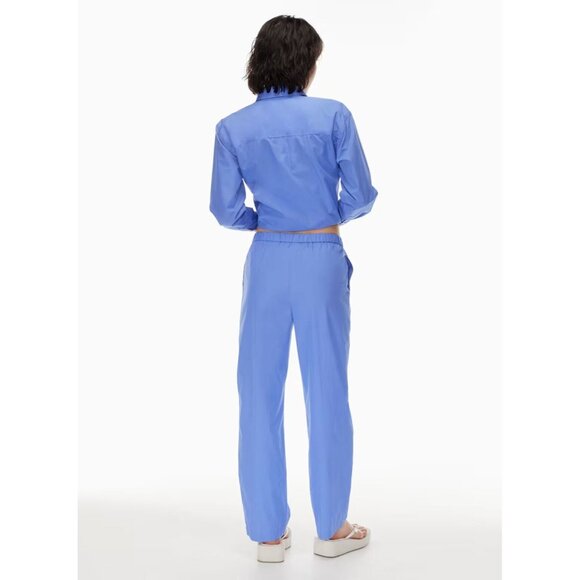 Aritzia WILFRED FREE Boardwalk White Cotton Poplin Pajama Pants, Size 2XS - Picture 13 of 15